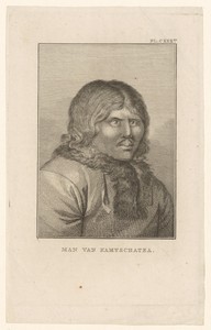 Portret van een onbekende man afkomstig van het eiland Kamtsjatka