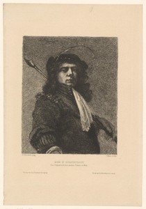 Portret van een onbekende man als herder gekleed