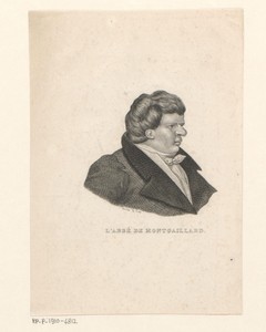 Portret van een onbekende man, getiteld L'abbé de Montgaillard