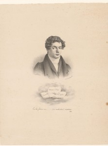 Portret van een onbekende man met drie opengeslagen boeken