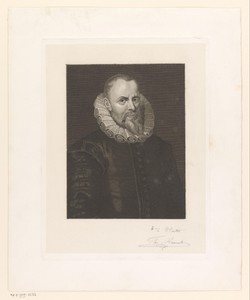 Portret van een onbekende man met plooikraag