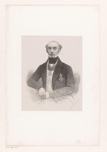 Portret van een onbekende man met twee ridderorden