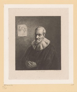 Portret van een onbekende man met witte kraag