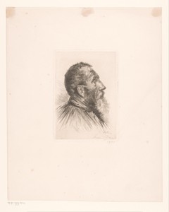 Portret van een onbekende man, mogelijk een jachtopziener