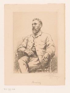 Portret van een onbekende man, mogelijk ingenieur Honorez