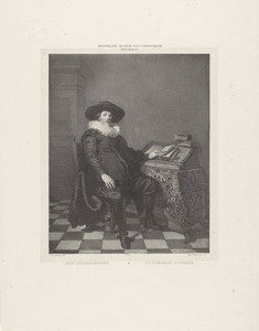 Portret van een onbekende man, mogelijk Jacob van Mosscher