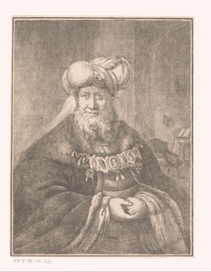 Portret van een onbekende oude man met een tulband