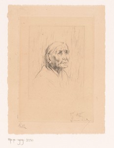Portret van een onbekende oude vrouw