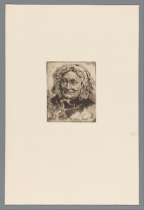 Portret van een onbekende oude vrouw