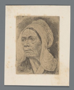 Portret van een onbekende oude vrouw