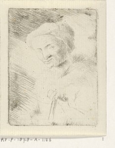 Portret van een onbekende oude vrouw