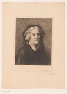 Portret van een onbekende vrouw, madame Huberti