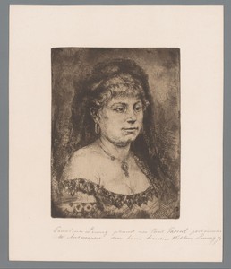 Portret van een onbekende vrouw, mogelijk Pauwlina Linnig
