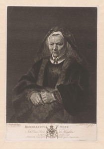 Portret van een oude vrouw, mogelijk Saskia van Uylenburgh