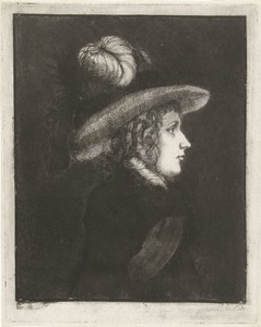 Portret van een vrouw met hoed