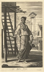 Portret van een vrouw van gemengde etnische afkomst