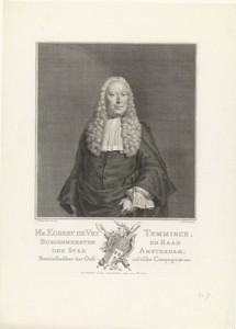 Portret van Egbert de Vrij Temminck