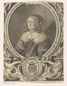 Portret van Eleonore Dorothea van Saksen-Weimar