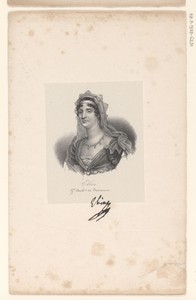 Portret van Elisa Bonaparte