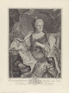 Portret van Elisabeth Charlotte van de Palts, hertogin van Orleans