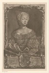 Portret van Elisabeth Christine van Brunswijk-Bevern