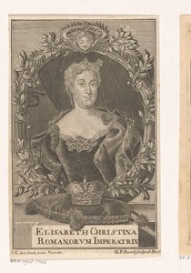 Portret van Elisabeth Christine van Brunswijk-Wolfenbüttel