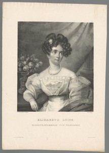 Portret van Elisabeth Ludovika van Beieren