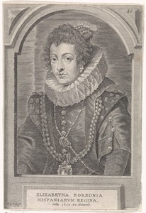 Portret van Elisabeth van Bourbon, koningin van Spanje