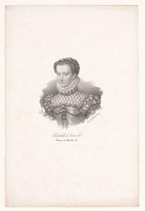 Portret van Elisabeth van Oostenrijk, koningin van Frankrijk