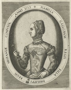 Portret van Elisabeth van Valois