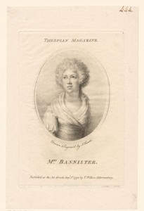 Portret van Elizabeth Bannister