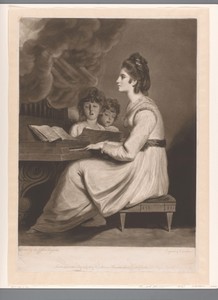 Portret van Elizabeth Sheridan als de H. Cecilia