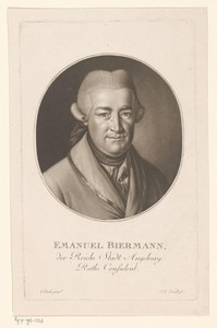 Portret van Emanuel Biermann