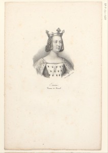 Portret van Emma van Frankrijk