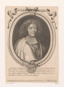 Portret van Emmanuel Théodose de la Tour d'Auvergne, kardinaal van Bouillon