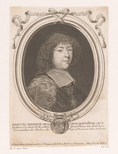 Portret van Emmanuel Théodose de la Tour d'Auvergne, kardinaal van Bouillon