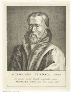 Portret van Engelse priester en theoloog William Tyndale