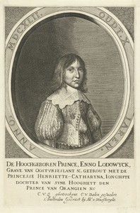Portret van Enno Lodewijk, graaf van Oost-Friesland als kind op 10-jarige leeftijd