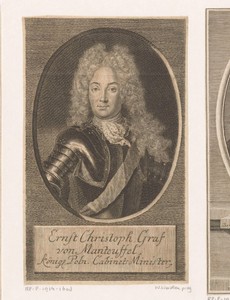 Portret van Ernst Christoph, Reichsgraf von Manteuffel