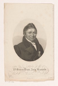Portret van Ernst Daniel August Bartels