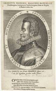 Portret van Ernst Frederik van Baden