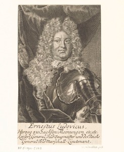 Portret van Ernst Ludwig I von Sachsen-Meiningen
