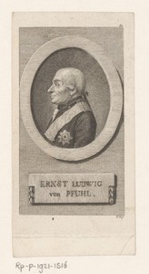 Portret van Ernst Ludwig von Pfuhl