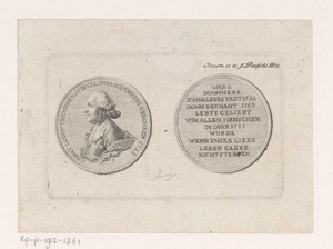 Portret van Ernst Ludwig von Spiegel zum Diesenberg