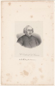 Portret van Étienne-Charles de Loménie de Brienne