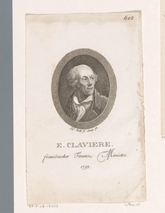Portret van Étienne Clavière