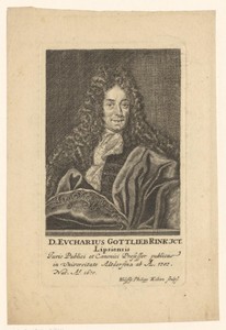 Portret van Eucharius Gottlieb Rinck
