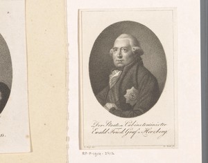 Portret van Ewald Friedrich von Hertzberg