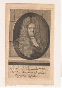 Portret van Ezechiel Spanheim