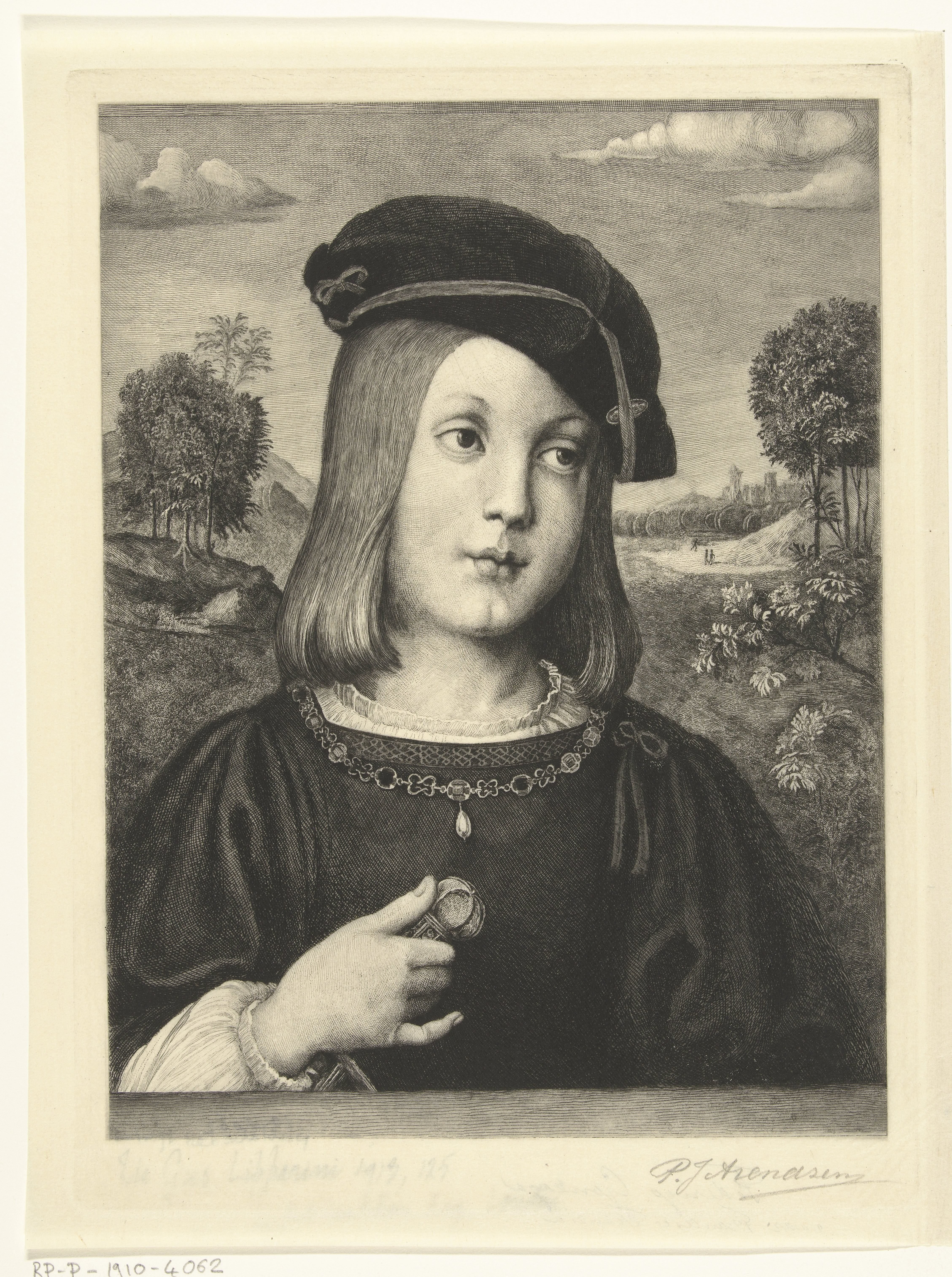Portret van Federico Gonzaga als kind by Petrus Johannes Arendzen
